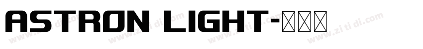Astron Light字体转换